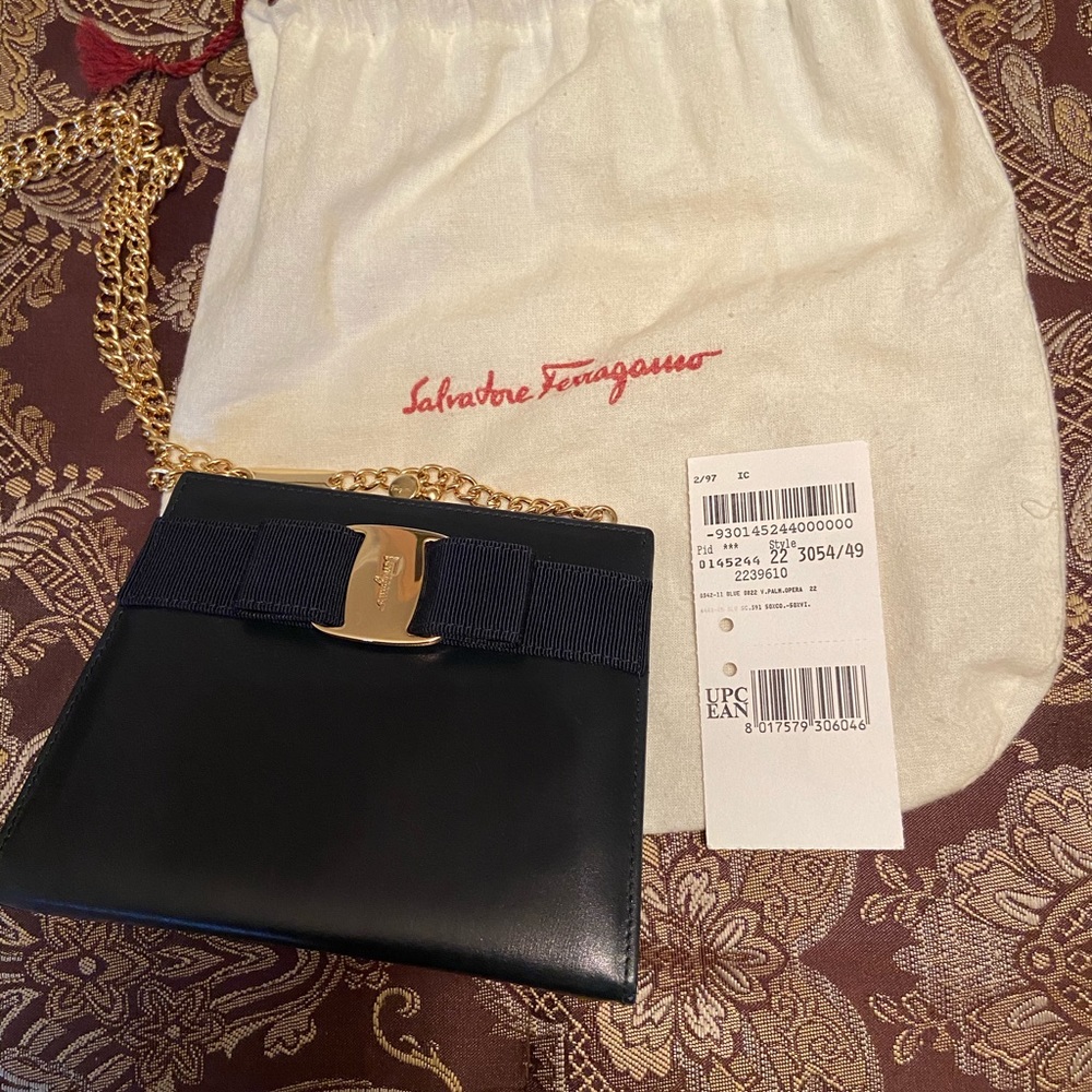 Salvador Ferragamo mini purse.